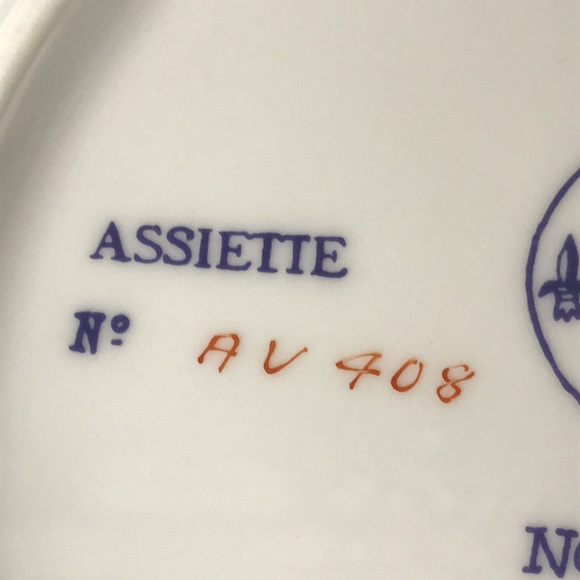 Vintage Henri D’arceau limoges porcelain 1977 Christmas plate 1st edition - Picture 14 of 15